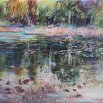 Remembering The Pond Sharon Sunday Pastel 12x9 $200