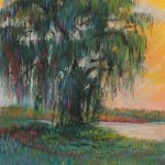 Curtis Farm Willow Tree Sharon Sunday Pastel 9x12 NFS