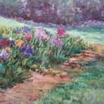 Garden Iris Sharon Sunday Pastel 2017 $200