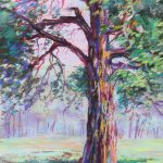 Kimmel Road Tree Sharon Sunday Pastel 8x12 $200