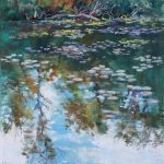 River at Ella Sharp Park Sharon Sunday Pastel 9x12 $200